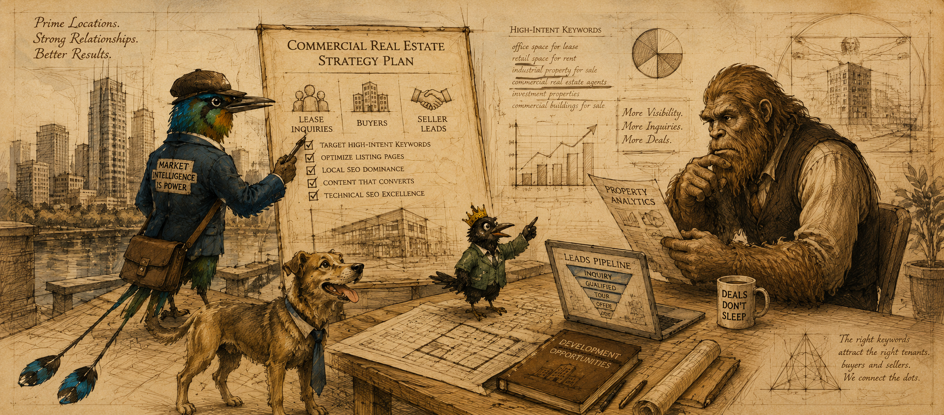 Commercial Real Estate SEO Keywords That Drive Lease Inquiries, Buyers and Seller Leads